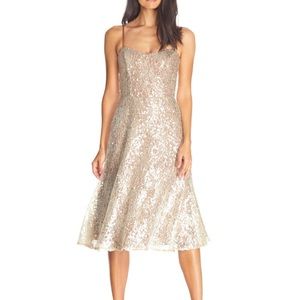 Dress the Population Antonia Sequin Midi Dress S